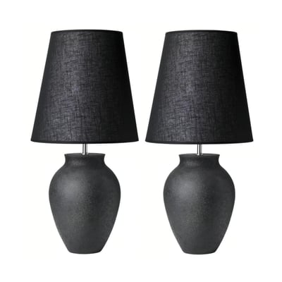 Lampe, sort – 2 stk.